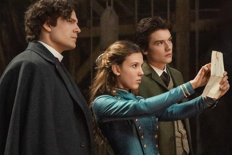 netflix enola sherlock holmes 2 two sequel set photos images millie bobby brown henry cavill 