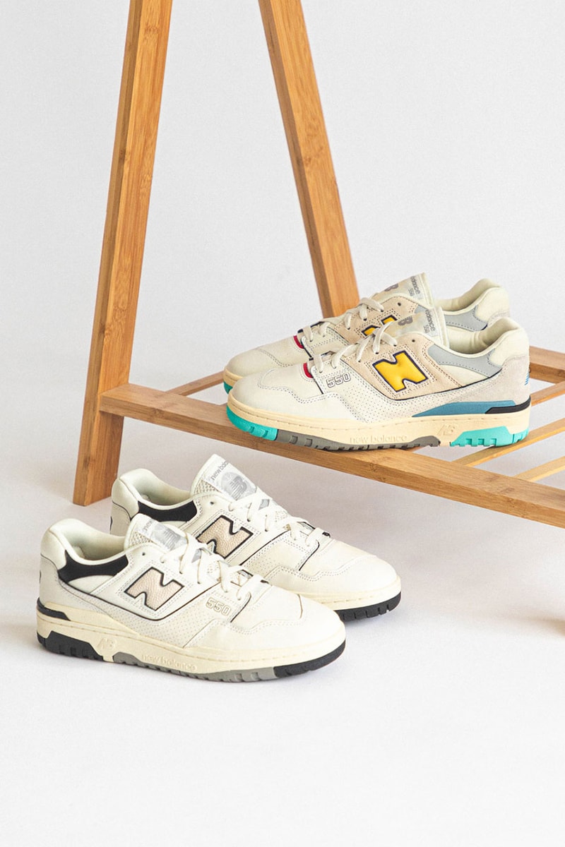 New Balance BB550SSC BB550LWT HBX Release Info Buy Price Sea Salt Surf Black