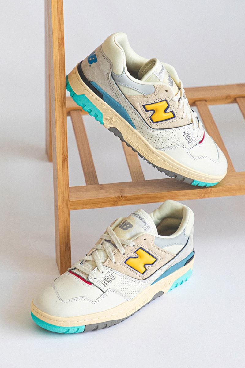 New Balance BB550SSC BB550LWT HBX Release Info Buy Price Sea Salt Surf Black