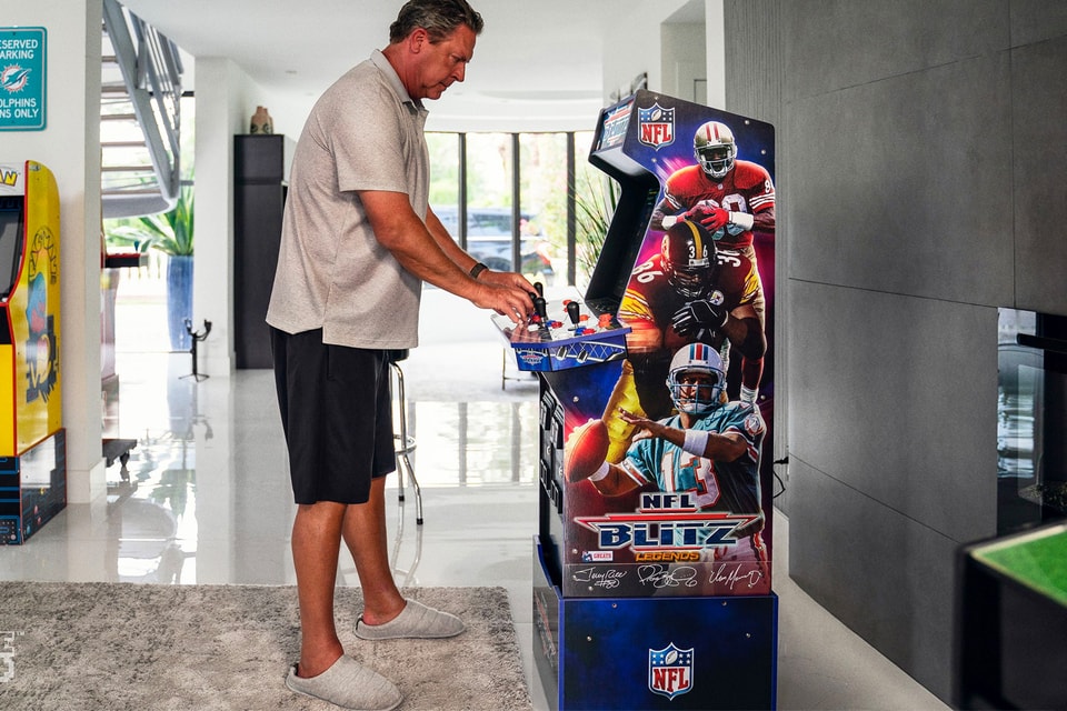 The GOAT on the box, of the new NFL Blitz arcade. : r/miamidolphins