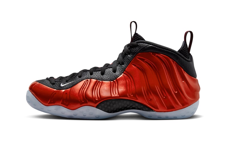 Nike Air Foamposite One Metallic Red DZ2545 600 Summer 2023 Varisty Red Black White 1 cent logo penny hardaway release info date price 230 USD