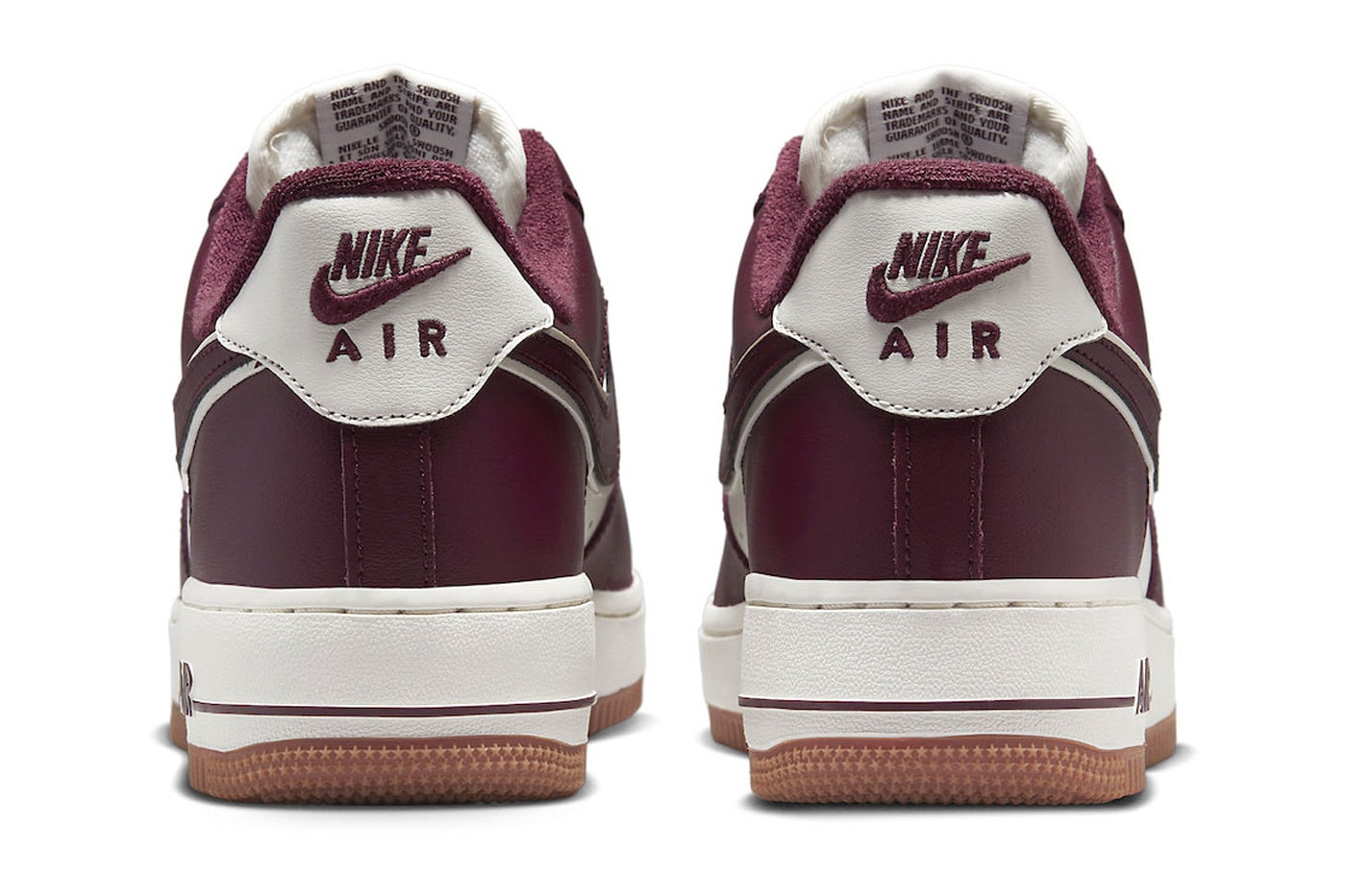 Nike Air Force 1 Low Blue Red Brown gum white College pack DQ7659 101 102 maroon release info date price