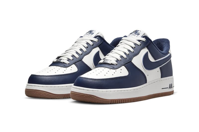 Nike Air Force 1 Low Blue Red Brown gum white College pack DQ7659 101 102 maroon release info date price