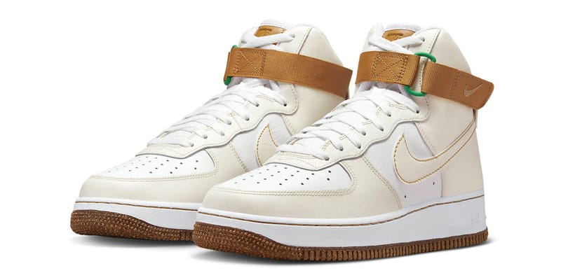gold air force ones high