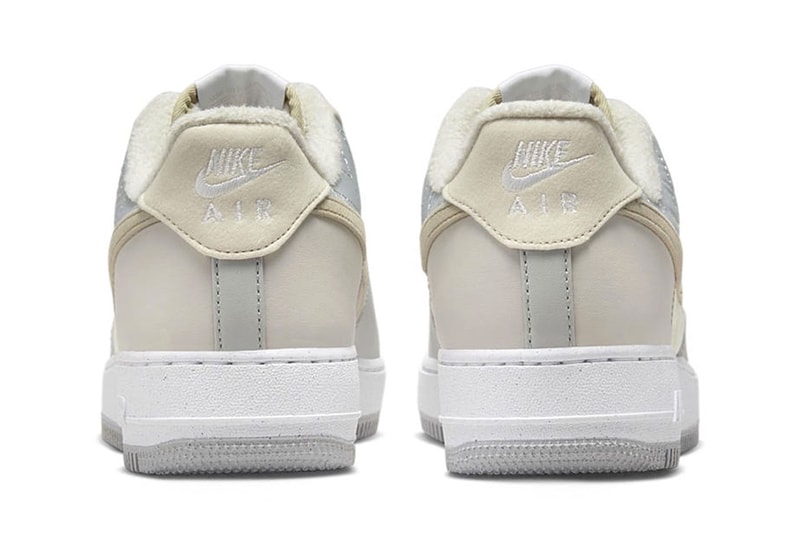 Nike Air Force 1 Low Quilted uppers fleece lining recycled fabrics pinwheel 120 usd toasty release info date price
