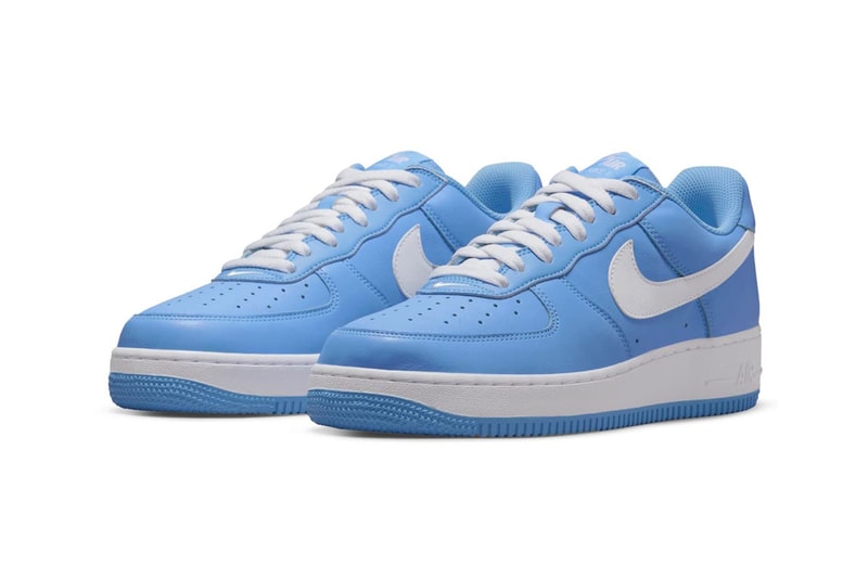 Nike Air Force 1 Low "Since 82" Has Surfaced in University Blue DM0576-400 white metallic gold af1 sneakers