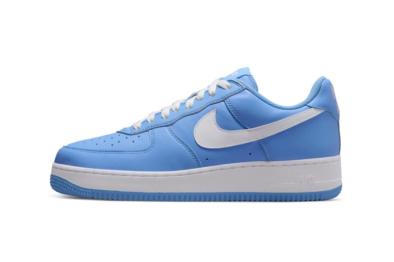 Nike Air Force 1 Low "Since 82" Has Surfaced in University Blue DM0576-400 white metallic gold af1 sneakers
