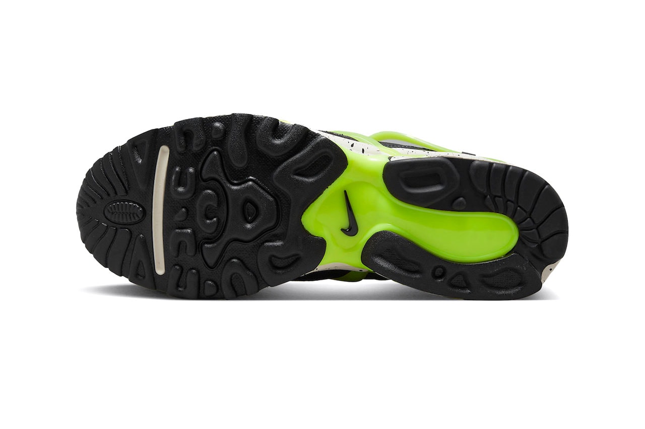 Nike Air Kukini Neon Green Sneaker Footwear dz4851-001 Green Laceless Slip-On Trainers Speckles Air Cushioning 