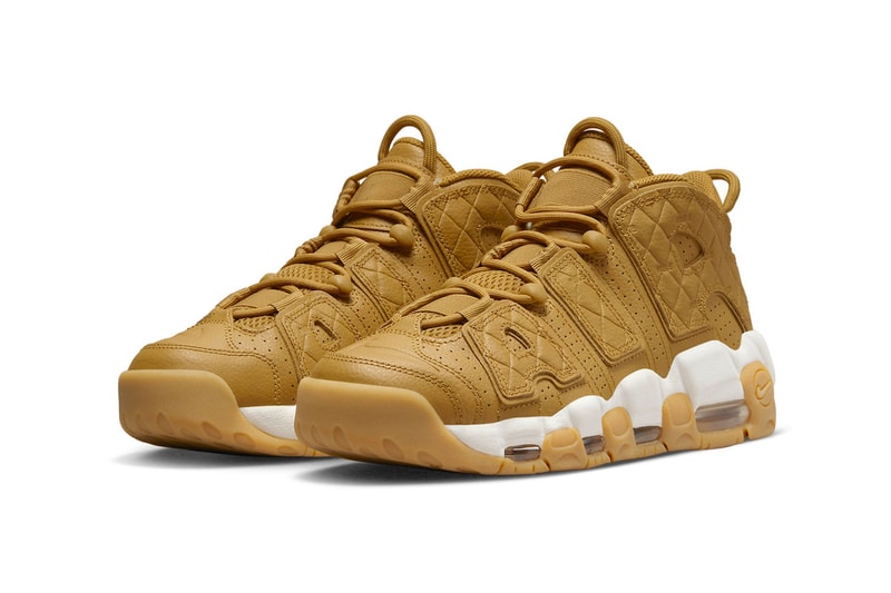 DX3375-700 Nike Air More Uptempo "Wheat Gum" Has a Release Date air jordan brand michael jordan nike swoosh sneakers high tops
