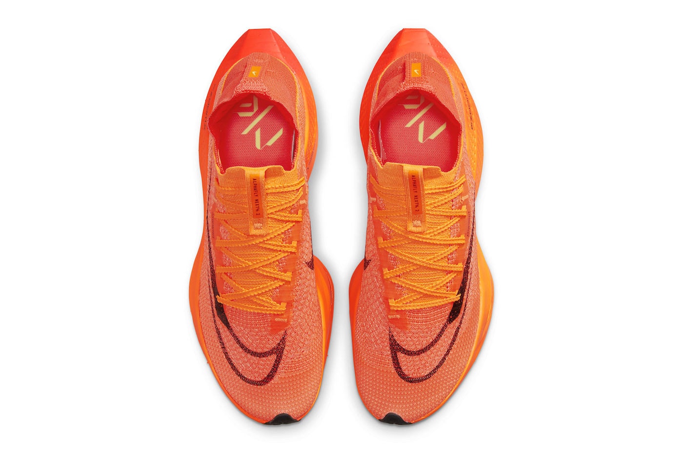 Nike Air Zoom Alphafly NEXT percent 2 bright total orange record marathon atomknit zoomx carbon fiber plate release info date price 275 usd