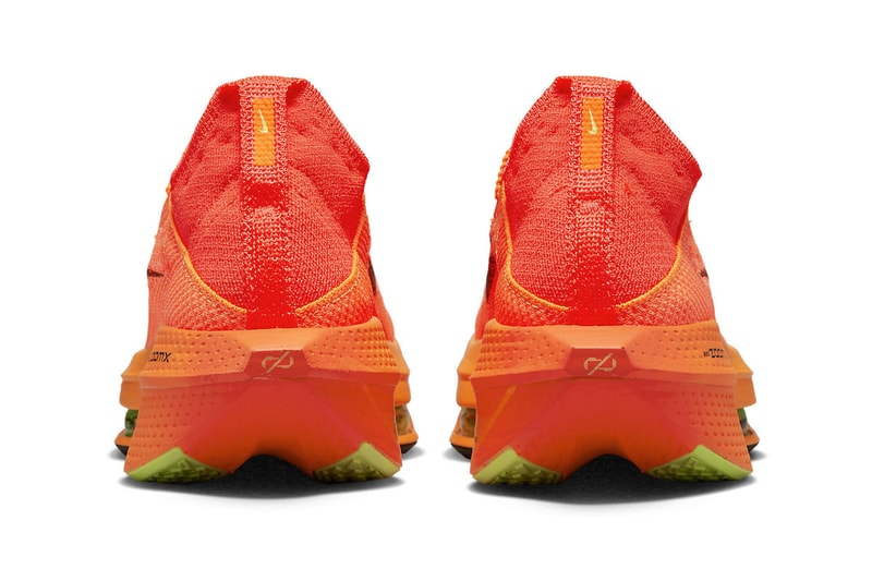 Nike Air Zoom Alphafly NEXT percent 2 bright total orange record marathon atomknit zoomx carbon fiber plate release info date price 275 usd