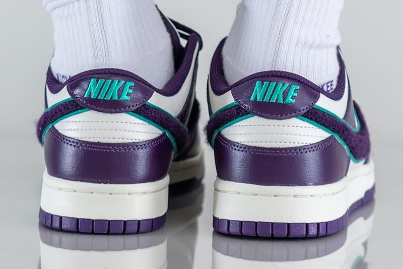 nike dunk low chenille swoosh grand purple neptune green DQ7683 100 release date store list buying guide photos price 