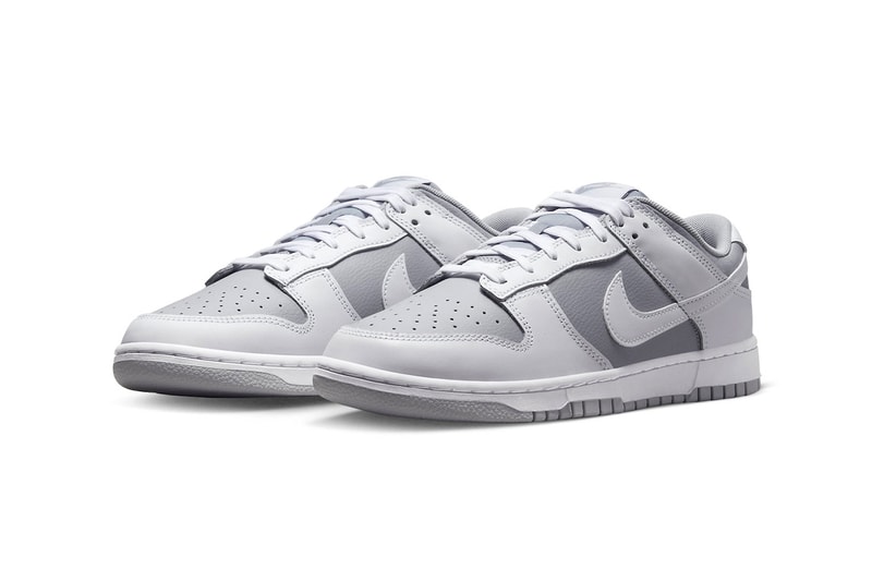DJ6188-003 Nike Dunk Low grey white palette two-tone swoosh sneakers sb af1 air force 1 inverted panda rubber