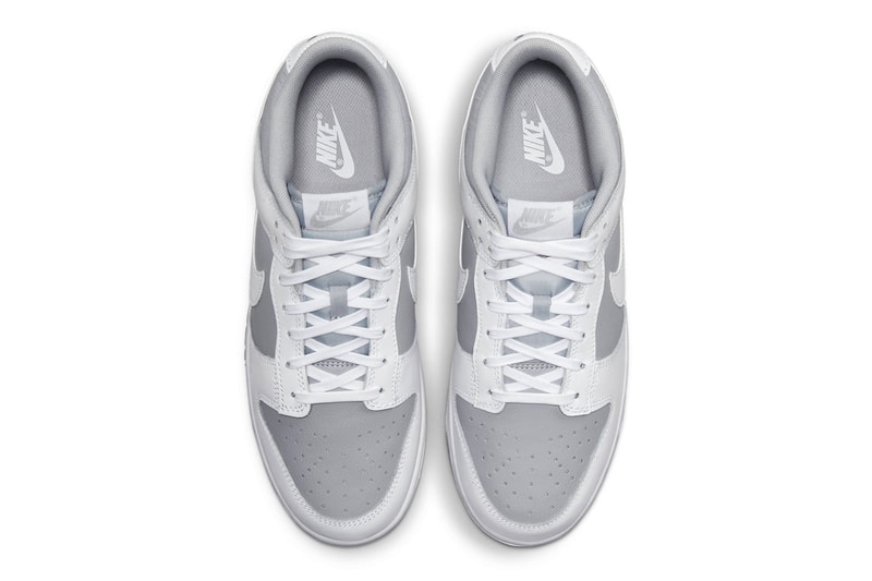 DJ6188-003 Nike Dunk Low grey white palette two-tone swoosh sneakers sb af1 air force 1 inverted panda rubber