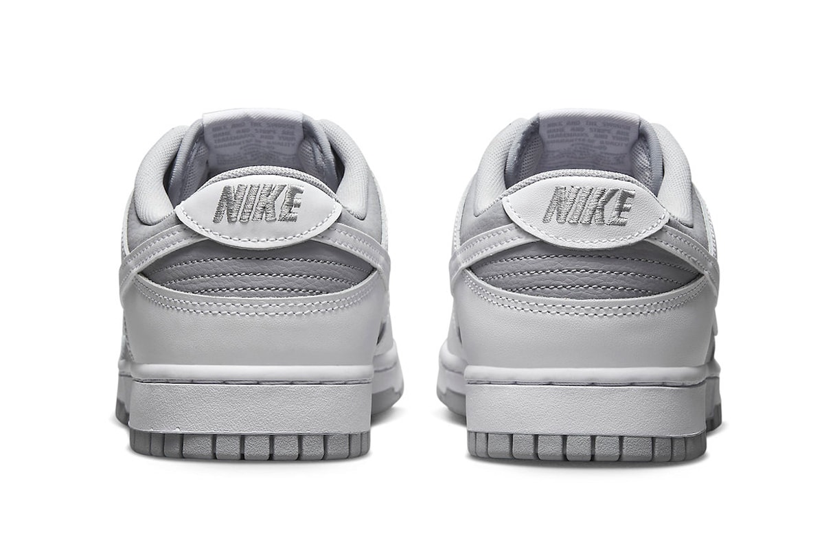 DJ6188-003 Nike Dunk Low grey white palette two-tone swoosh sneakers sb af1 air force 1 inverted panda rubber