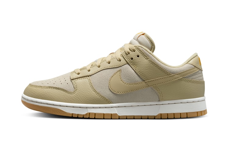 Leather and Suede Hit the Nike Dunk Low "Khaki"