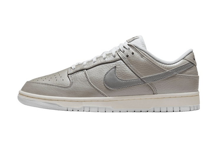 The Nike Dunk Low is Dipped in "Metallic Silver"