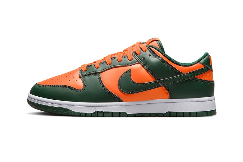 nike dunk low miami hurricanes DD1391 300 release date info store list buying guide photos price 
