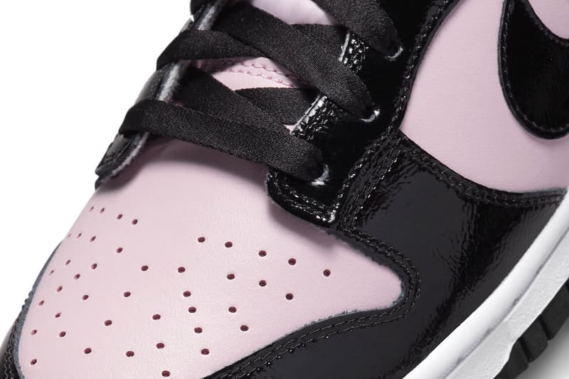 Nike Dunk Low Pink Black Patent DJ9955-600 First Look