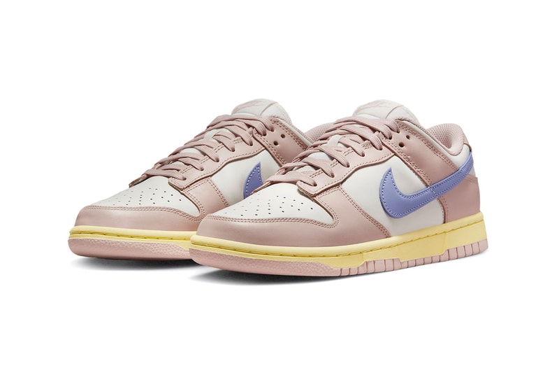 Nike Dunk Low Pink Oxford Sneaker Footwear Basketball Style Fashion Swoosh Just Do It Trainers USA UK 
