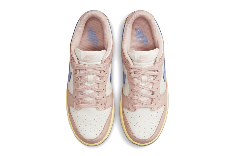 Nike Dunk Low Pink Oxford Sneaker Footwear Basketball Style Fashion Swoosh Just Do It Trainers USA UK 