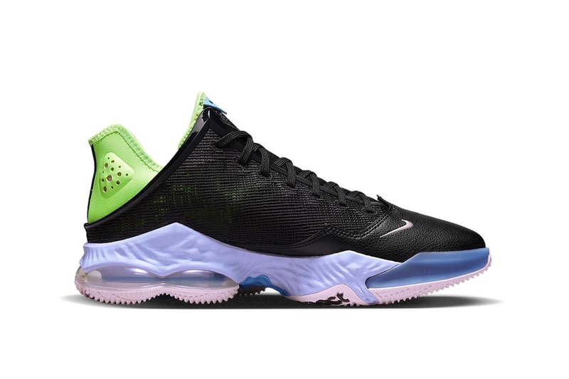 Nike LeBron 19 Low "Black Volt" Release Info DO9828-001 lebron james space jam los angeles lakers basketball shoes nba