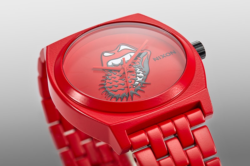 nixon watch rolling stones band skate bowl recycled materials accessories 60th anniversary rock and roll