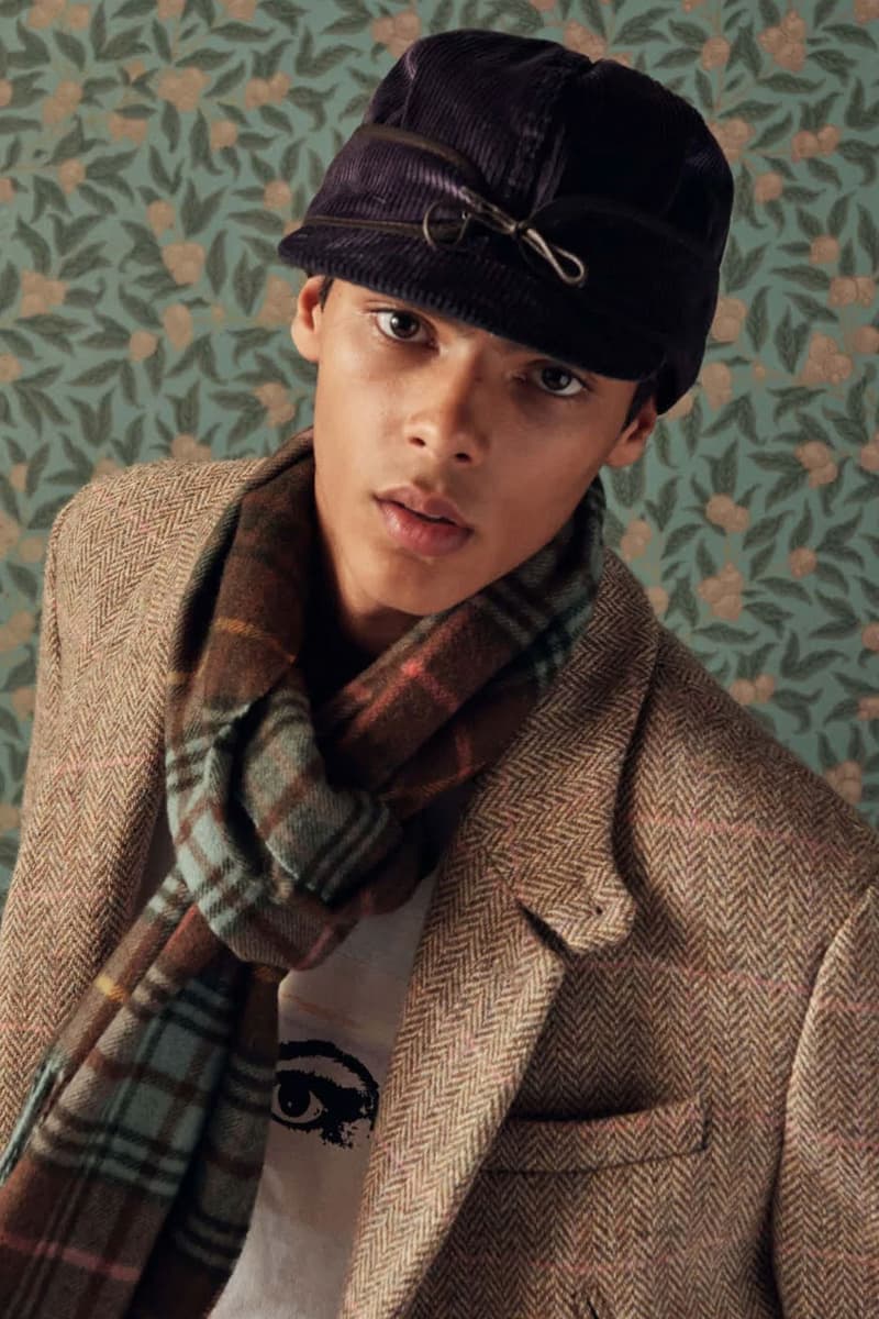 Noah clothing fall winter 2022 fw22 lookbook blazer suiting vest hat shirt blazer knit cap pant bag release info date