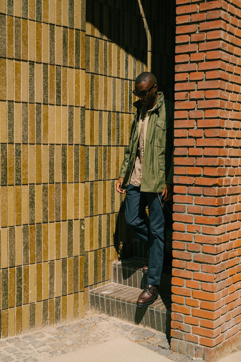 Norse Store orSlow Collaboration Collection Fashion Copenhagen Japan Herringbone Style Utility Angled Pockets 