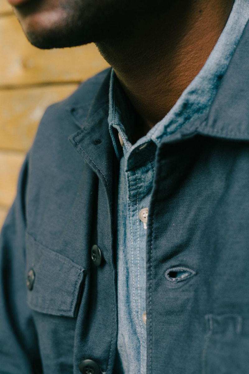 Norse Store orSlow Collaboration Collection Fashion Copenhagen Japan Herringbone Style Utility Angled Pockets 