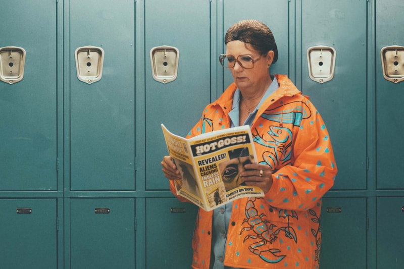 Oatly ‘Reruns’ Introduces New Apparel for Sustainability Project vintage tees rain jackets yellow blue green orange brown
