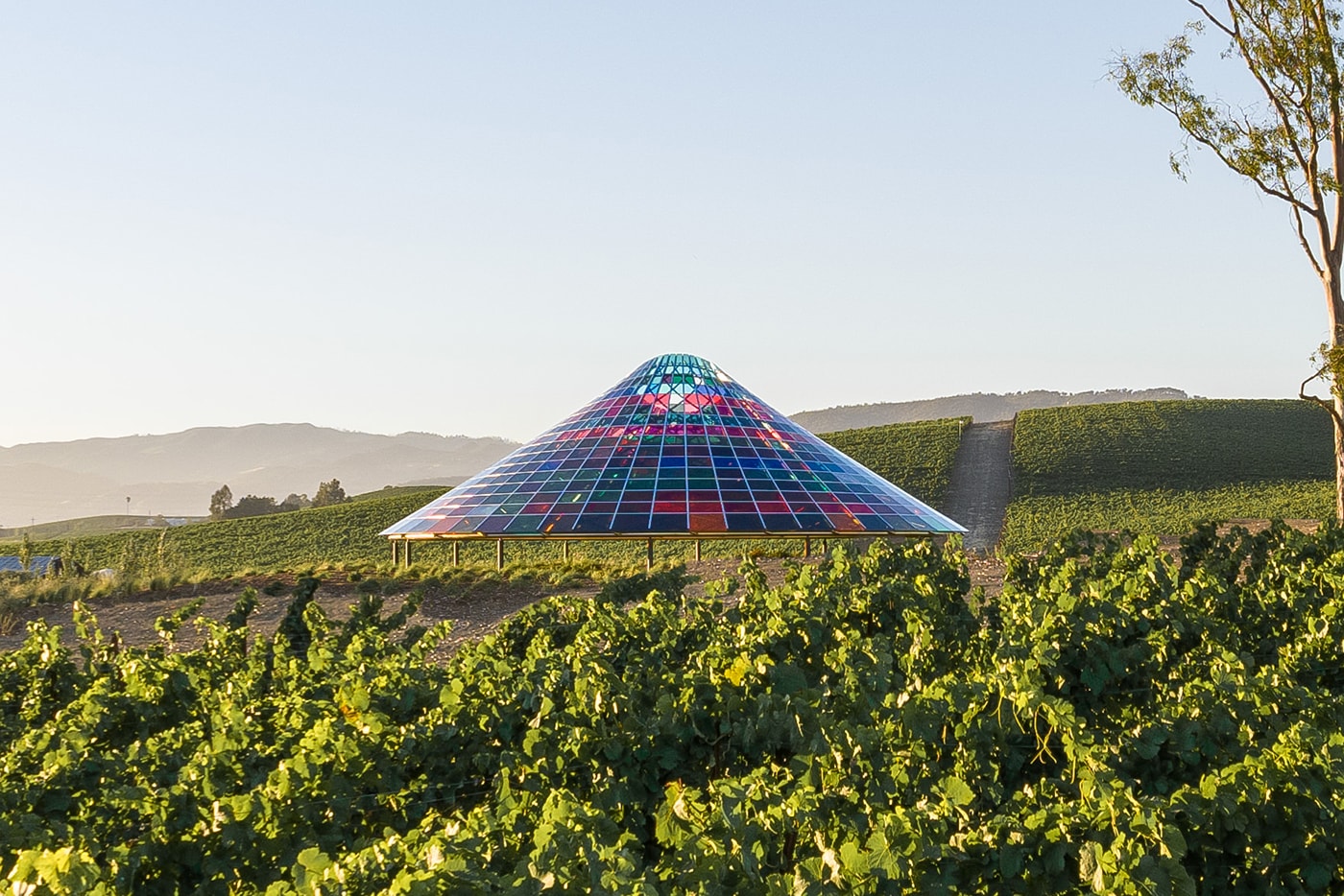 Olafur Eliasson's Design Studio Creates Technicolor Pavilion for Californian Winery