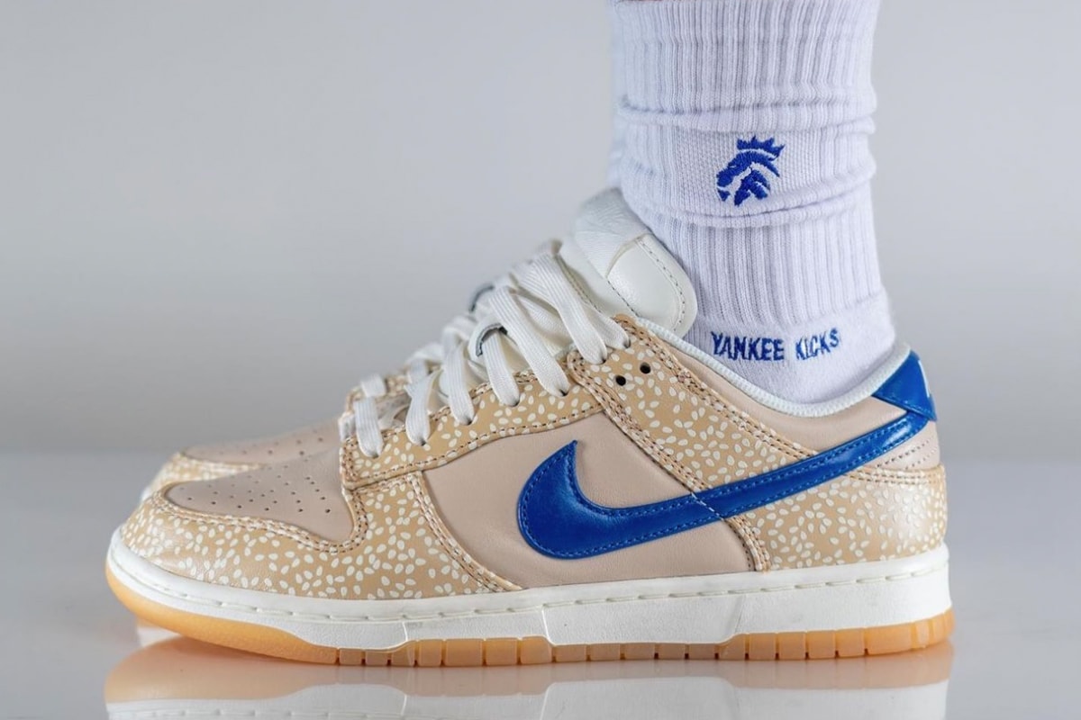 On-Feet Look at the Nike Dunk Low "Sesame" DZ4853-200