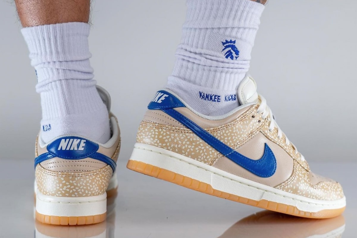 On-Feet Look at the Nike Dunk Low "Sesame" DZ4853-200