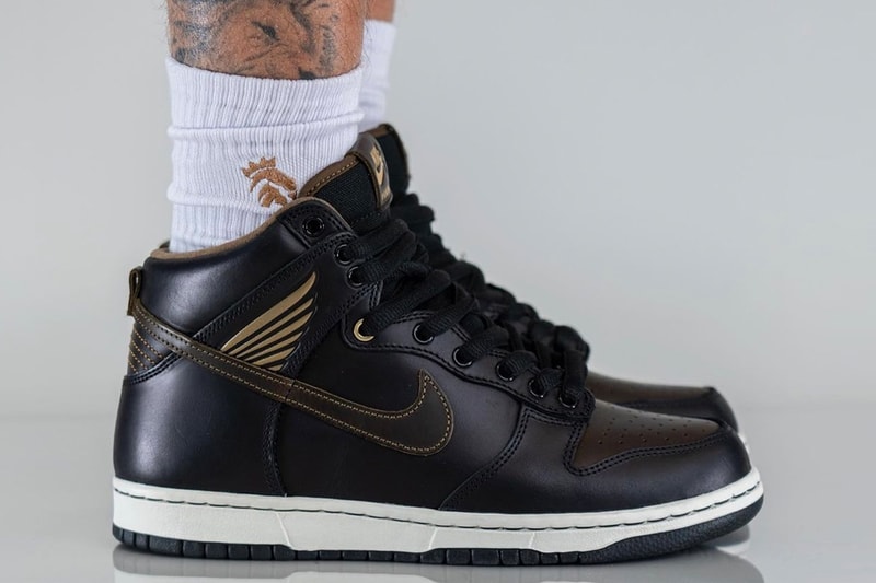 Take an On-Feet Look at the Pawnshop x Nike SB Dunk High FJ0445-001 release info donovan piscopo 