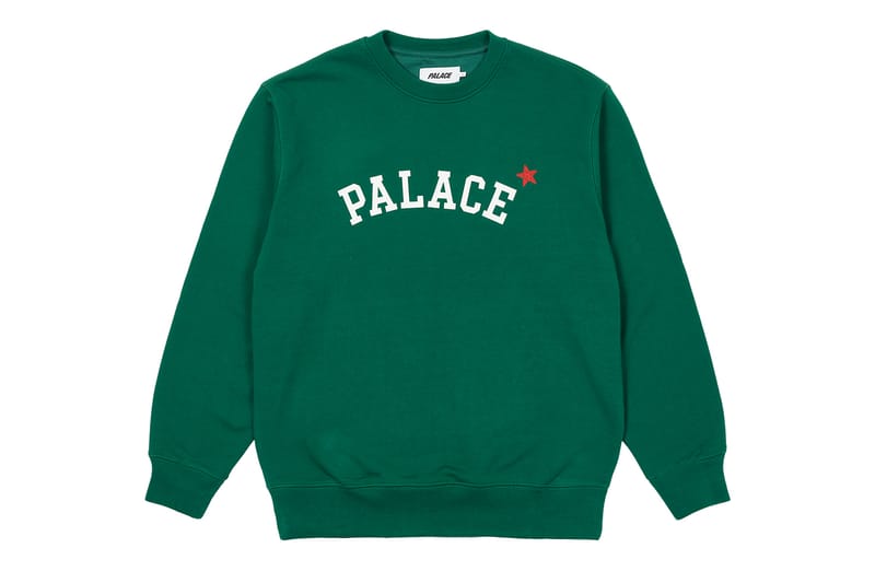 Palace Colour Block Crew Green