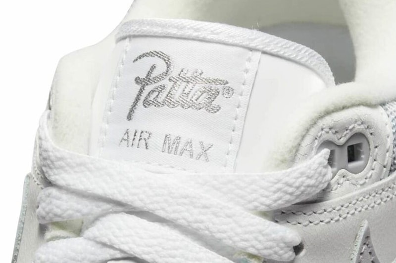 Patta Nike Air Max 1 White Dutch brand 2022 gray cream neutral clean air bubble release info date price