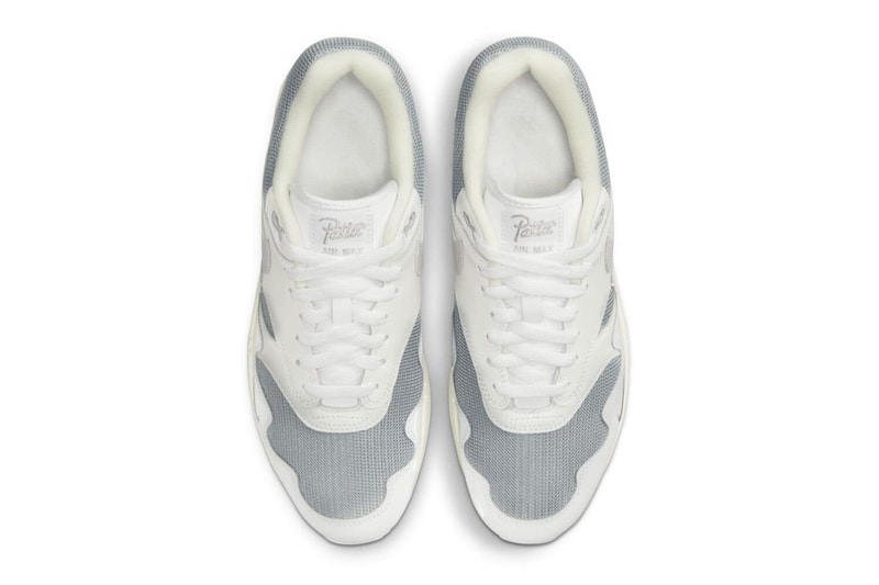 Patta Nike Air Max 1 White Dutch brand 2022 gray cream neutral clean air bubble release info date price