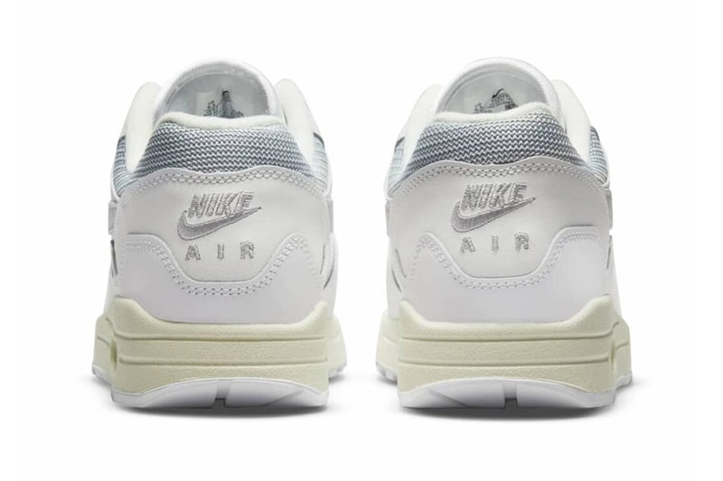 Patta Nike Air Max 1 White Dutch brand 2022 gray cream neutral clean air bubble release info date price
