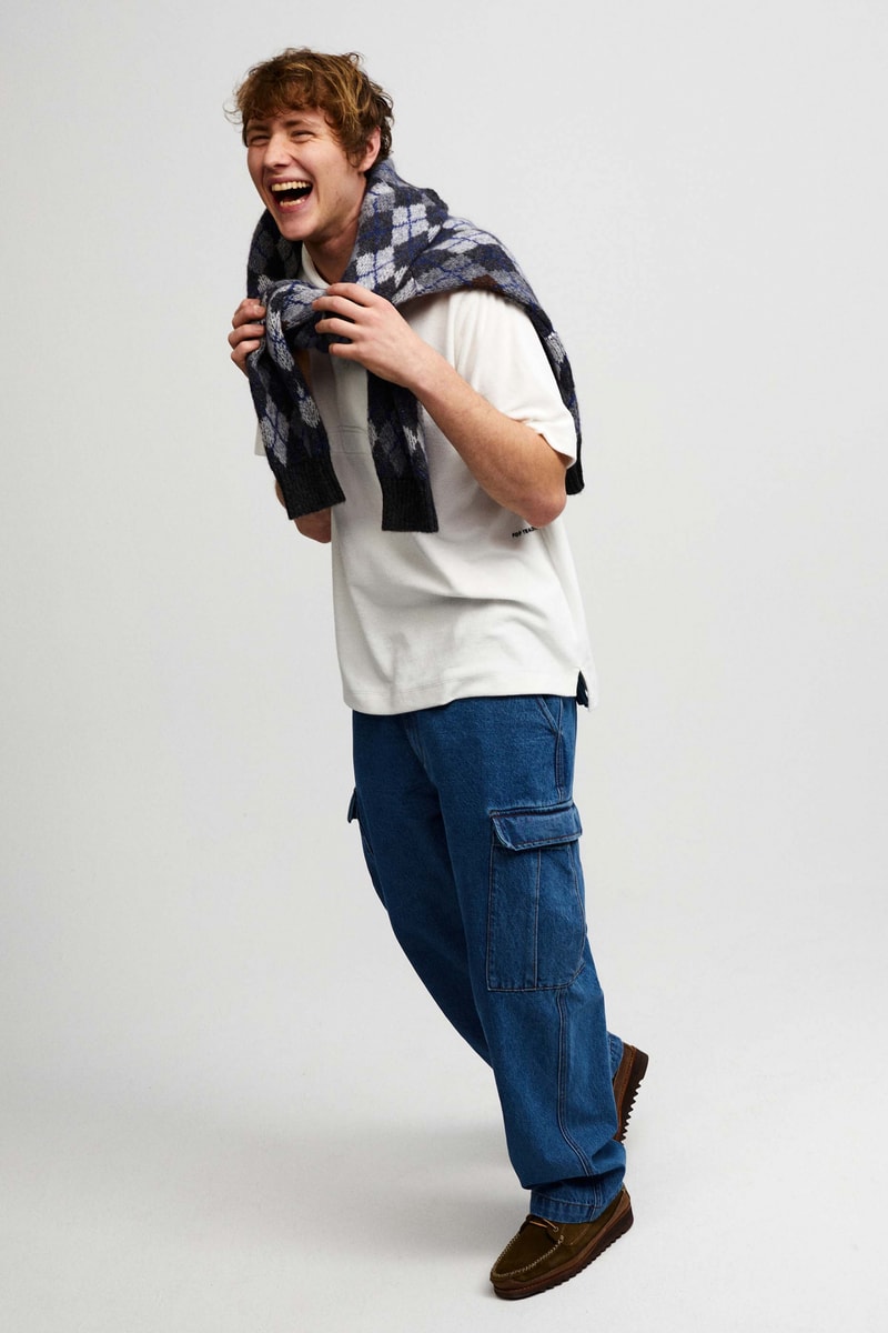 Pop Trading Company Debuts AW22 Collection tshirts jackets vests long sleeves pants hats white blue yellow orange grey black tan