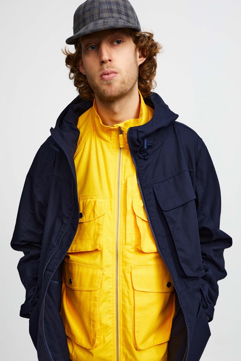 Pop Trading Company Debuts AW22 Collection tshirts jackets vests long sleeves pants hats white blue yellow orange grey black tan
