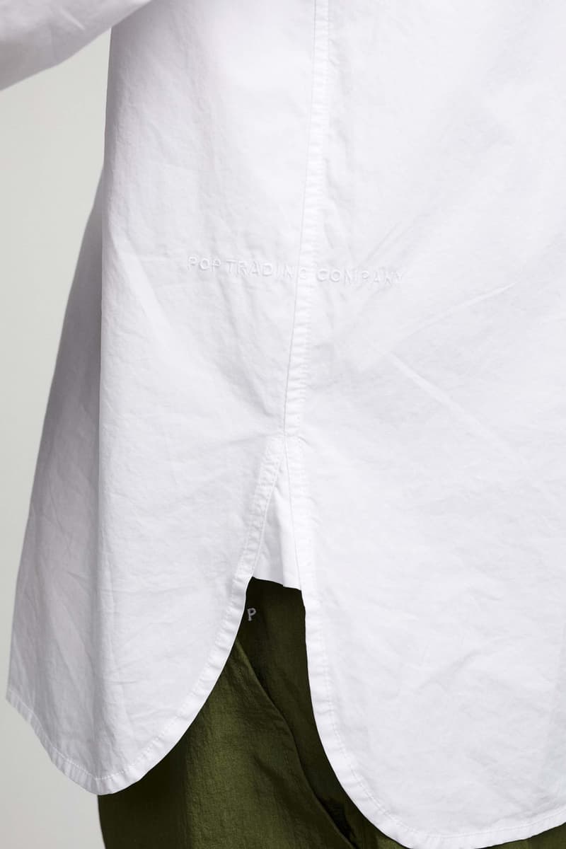 Pop Trading Company Debuts AW22 Collection tshirts jackets vests long sleeves pants hats white blue yellow orange grey black tan