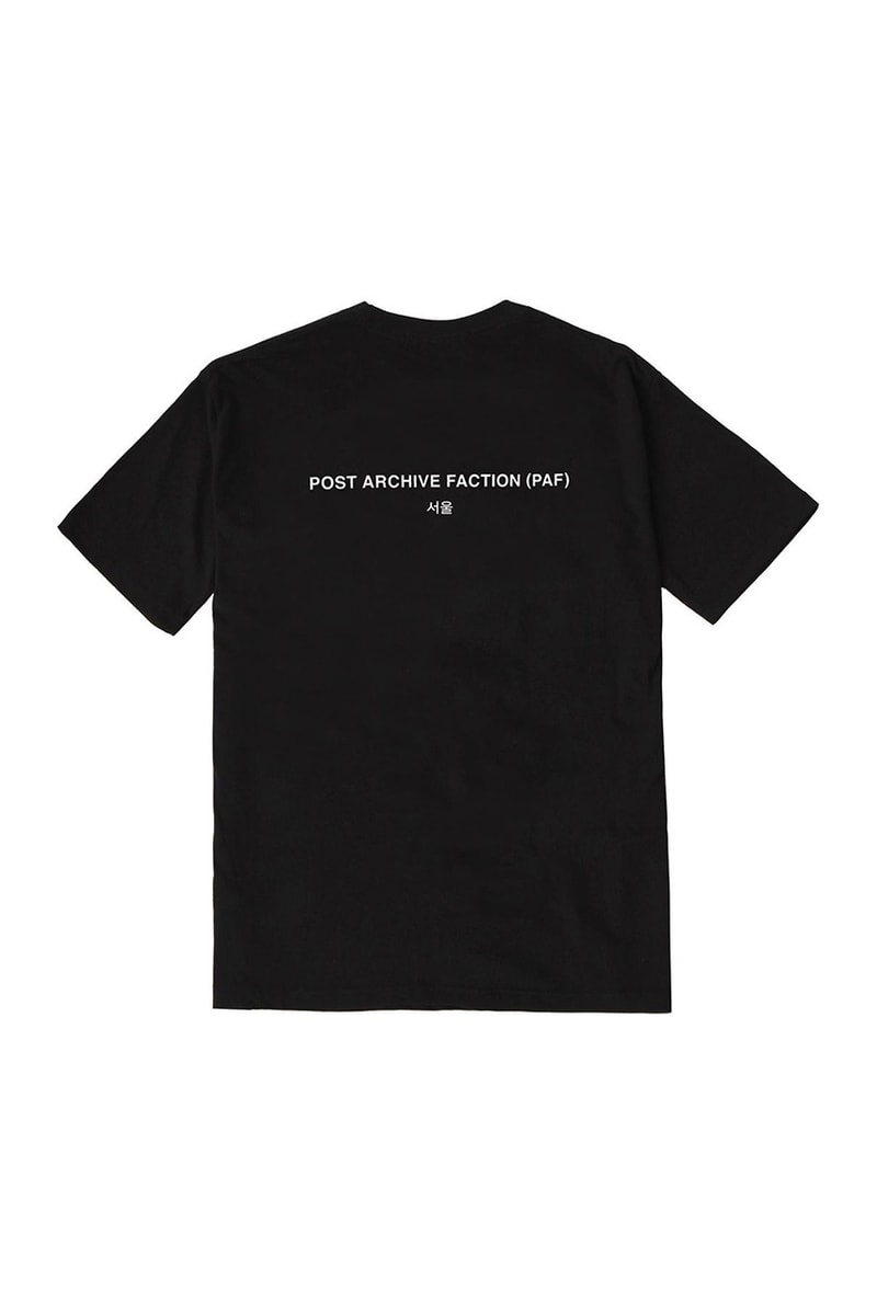 POST ARCHIVE FACTION PAF 3 1 technical light jacket charcoal ivory seoul tea center cap t shirt south korean release info date august 4