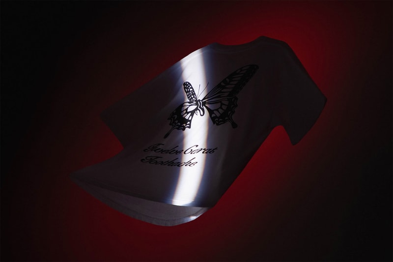 Post Malone Verdy Collab Twelve Carat Toothache Merch Collection HBX Pre-Order Info Buy Price Release T-shirts Hoodie Bandana Trucker Hat Butterfly Graphic Motif Black