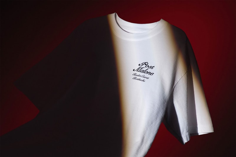 Post Malone Verdy Collab Twelve Carat Toothache Merch Collection HBX Pre-Order Info Buy Price Release T-shirts Hoodie Bandana Trucker Hat Butterfly Graphic Motif Black