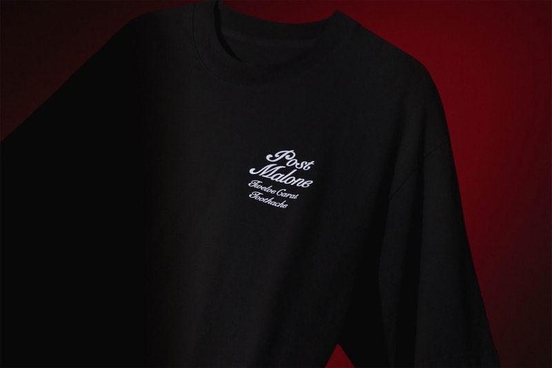 Post Malone Verdy Collab Twelve Carat Toothache Merch Collection HBX Pre-Order Info Buy Price Release T-shirts Hoodie Bandana Trucker Hat Butterfly Graphic Motif Black