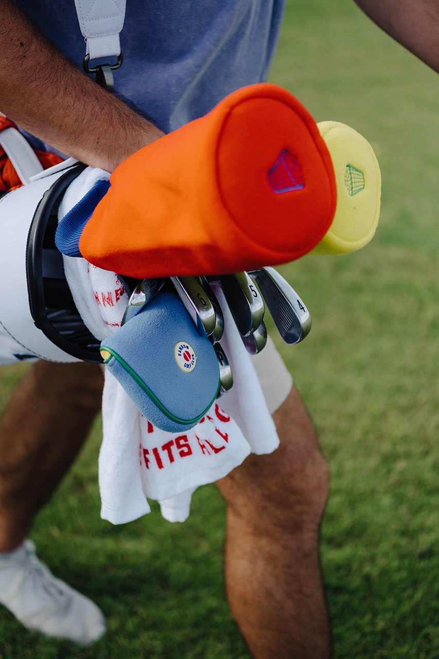 Random Golf Club Debuts Its Primary Capsule Collection hats shirts headcovers putter covers driving range