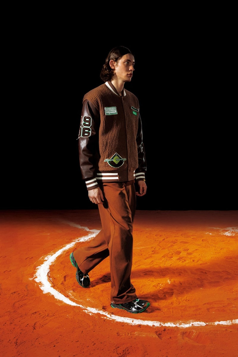 Randomevent mizuno fall winter 2022 baseball final inning wave solar sneaker last inning hoodie sweater sweatsuit varsity jacket tee release info date price