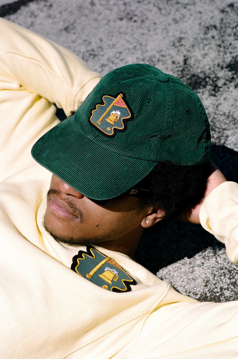 Rowing Blazers 19th Hole Collection hat corduroy dad cap joggers hoodie crewneck sweatshirt golf sweater cotton