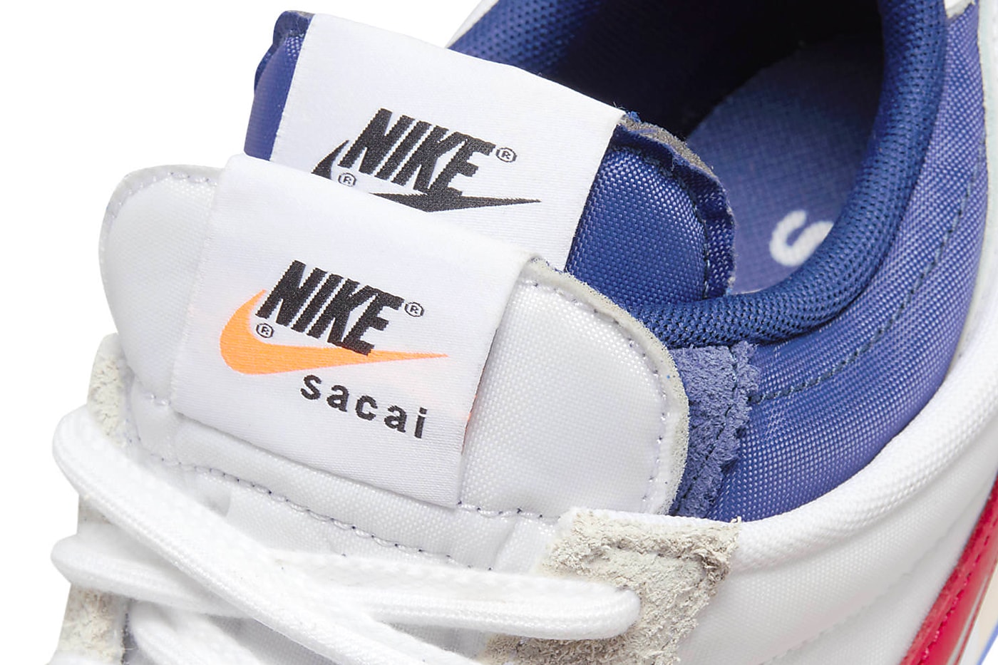 sacai Nike Cortez 4.0 OG Official Release Date Info DQ0581-100 Buy Price White Light Cream University Red Chitose Abe